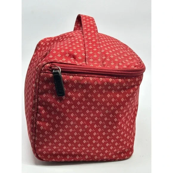 Vtg LAUREN by Ralph Lauren Toiletry Cosmetic Travel Bag 9.5" x 7" x 6.5" VGUC - Picture 4 of 13